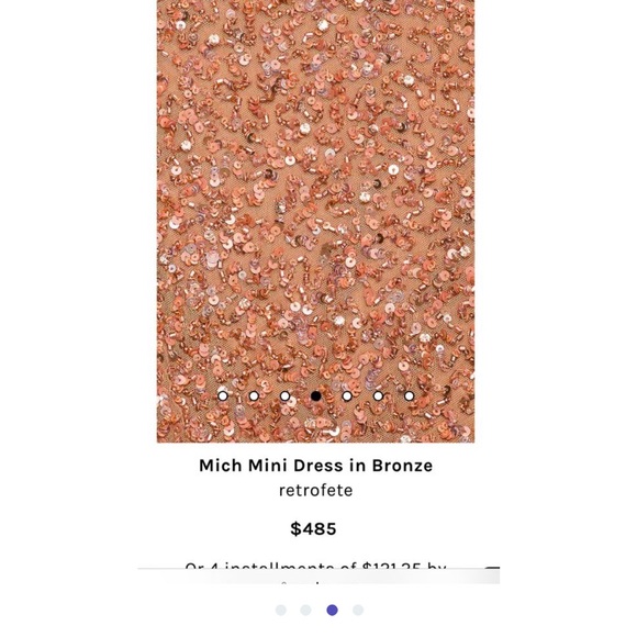 Retrofete Sequin Mich Mini Dress. Size XS. Perfect condition. - Picture 4 of 4